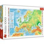 PUZZLE 1000 elementów MAPA FIZYCZNA EUROPY TREFL