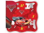 Playme DREWNIANY ZEGAR CARS 3 Auta PUZZLE do nauki