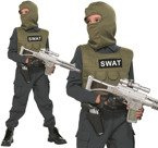 STRÓJ KARNAWAŁOWY POLICJA S.W.A.T. Policjant 128cm