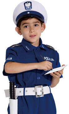 STRÓJ POLICJANTA Drogówka POLSKI POLICJANT 104 cm