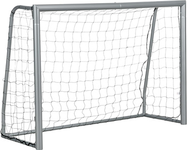 DUŻA BRAMKA PIŁKARSKA METALOWA Z SIATKĄ 240x160cm GRUBA MOCNA STABILNA TRENINGOWA RURY 60mm 