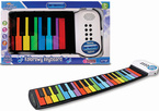 ZWIJANE PIANINKO KOLOROWY KEYBOARD ROLL UP PIANINO 63cm