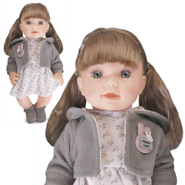  MIĘKKA MODNA LALKA W SUKIENCE BOBAS 38cm FASHION CLOTH TOYS Artyk 