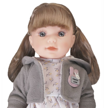  MIĘKKA MODNA LALKA W SUKIENCE BOBAS 38cm FASHION CLOTH TOYS Artyk 