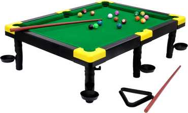 BILARD STÓŁ BILARDOWY DLA DZIECI ZESTAW SNOOKER BILE KIJE