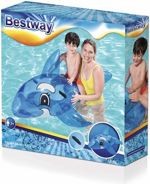 Bestway DUŻY DMUCHANY DELFIN DO PŁYWANIA Materac 157 cm NIEBIESKI