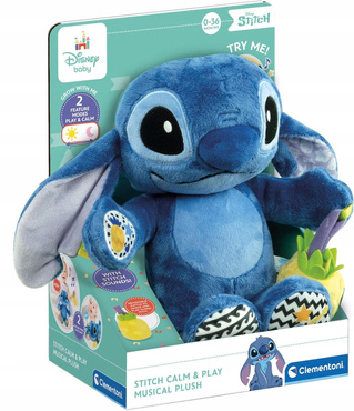 CLEMENTONI DISNEY INTERAKTYWNA MASKOTKA STITCH MIĘKKA 0+ DŹWIĘKI