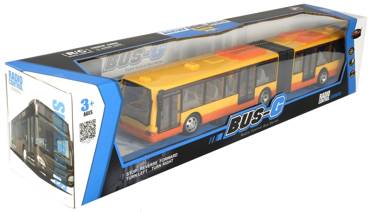 DUŻY AUTOBUS STEROWANY RC PRZEGUBOWY miejski LED Akumulator USB