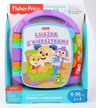 Fisher Price KSIĄŻECZKA Z WIERSZYKAMI Mówi po polsku FRC70