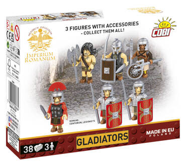 GLADIATORZY 3 FIGURKI COBI IMPERIUM ROMANUM KLOCKI 38el 20066