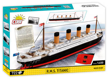 KLOCKI STATEK RMS TITANIC 722 EL COBI 1929