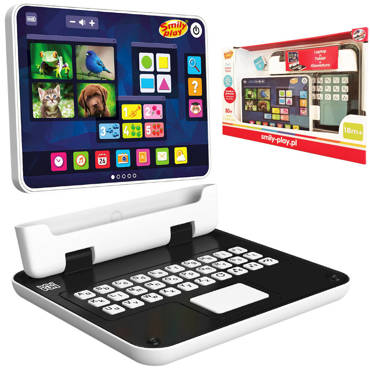 LAPTOP INTERAKTYWNY DLA DZIECI 2w1 TABLET SMILY PLAY