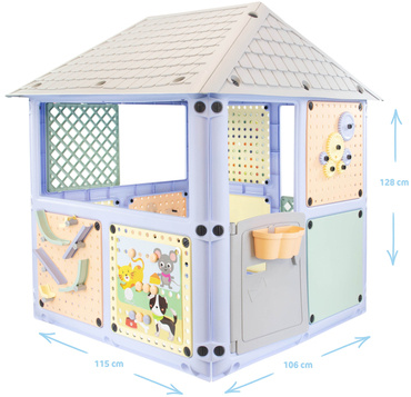 MOCHTOYS DOMEK OGRODOWY DLA DZIECI SMART HOUSE - PLAC ZABAW