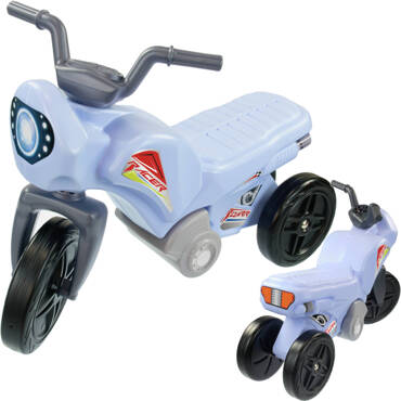 Mochtoys MOTOREK ROWEREK BIEGOWY JEŹDZIK TRÓJKOŁOWY Trike NIEBIESKI