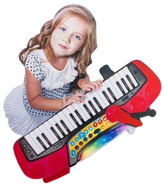 PIANINO KEYBOARD DLA DZIECI ORGANY 37 klawiszy MIKROFON STATYW STOŁEK MP3 