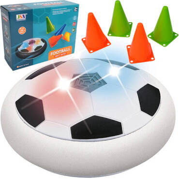 PIŁKA NA PODUSZCE POWIETRZNEJ LEWITUJĄCY DYSK LED + 4 PACHOŁKI HOVERBALL