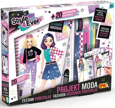 PROJEKT MODA ZESTAW PORTFOLIO MODA UBRANIA EPEE