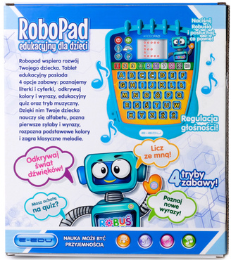 ROBOPAD PAD EDUKACYJNY DLA DZIECI INTERAKTYWNY TABLET NAUKA CZYTANIA