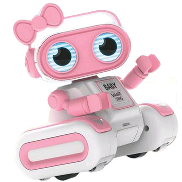 ROBOT ZDALNIE STEROWANY R/C NAGRYWA ODTWARZA TAŃCZY ŚPIEWA ŚWIATŁO LED USB Różowy