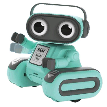 ROBOT ZDALNIE STEROWANY R/C NAGRYWA TAŃCZY ŚPIEWA ŚWIATŁO LED USB Miętowy