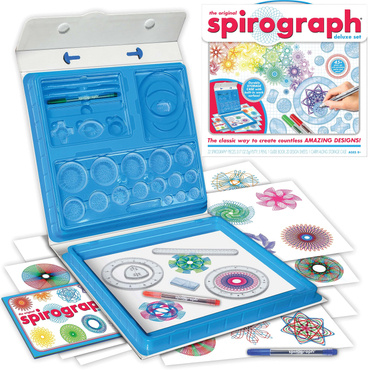 SPIROGRAF DUŻY ZESTAW DO RYSOWANIA Z SZABLONAMI SPIROGRAPH DELUXE SET Dante