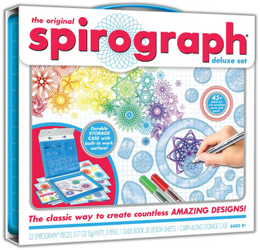 SPIROGRAF DUŻY ZESTAW DO RYSOWANIA Z SZABLONAMI SPIROGRAPH DELUXE SET Dante