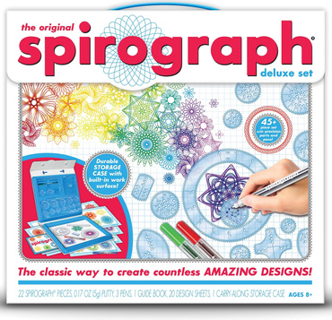 SPIROGRAF DUŻY ZESTAW DO RYSOWANIA Z SZABLONAMI SPIROGRAPH DELUXE SET Dante