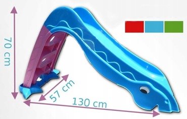 STABILNA ZJEŻDŻALNIA DINO 135cm Z PODSTAWĄ Kolory