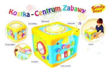 Smily DUŻA KOSTKA CENTRUM ZABAWY Sorter Pianinko 