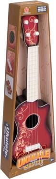 UKULELE GITARA KLASYCZNA DLA DZIECI 4 metalowe STRUNY 45cm