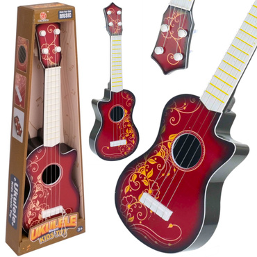 UKULELE GITARA KLASYCZNA DLA DZIECI 4 metalowe STRUNY 45cm