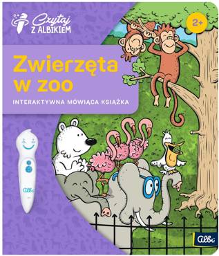 ZWIERZĘTA W ZOO ZESTAW KSIĄŻKA + PIÓRO CZYTAJ Z ALBIKIEM ALBI